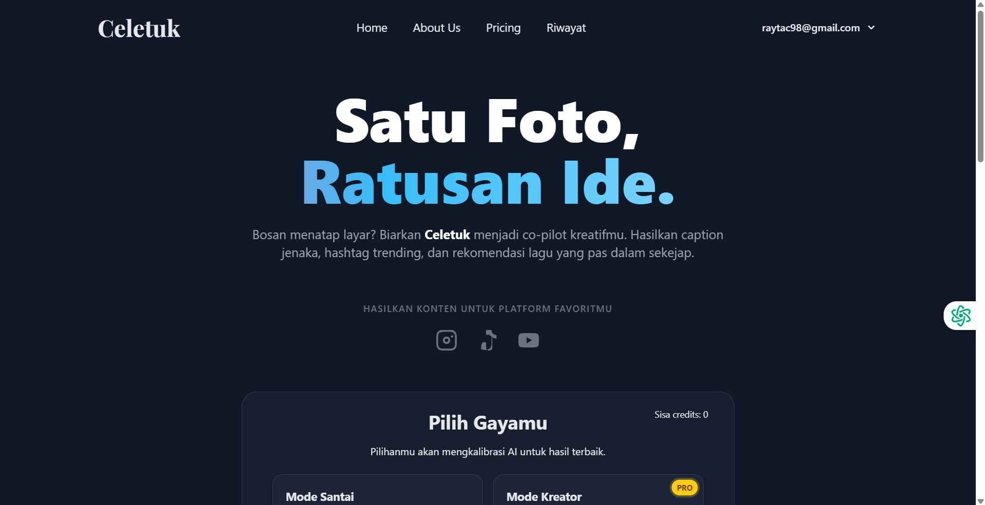 Proyek Website Celetuk